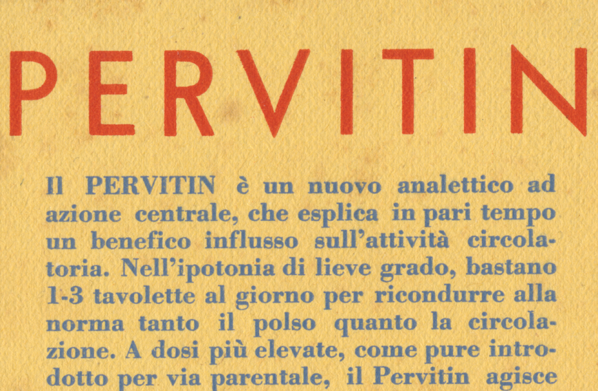 Pervitin, G. Gulì. 1941
