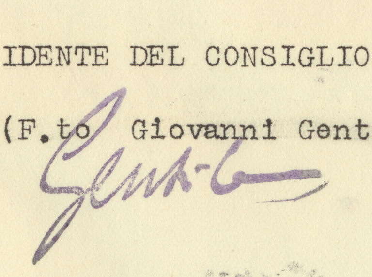 Giovanni Gentile. 1931