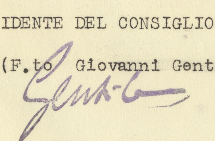 Giovanni Gentile. 1931