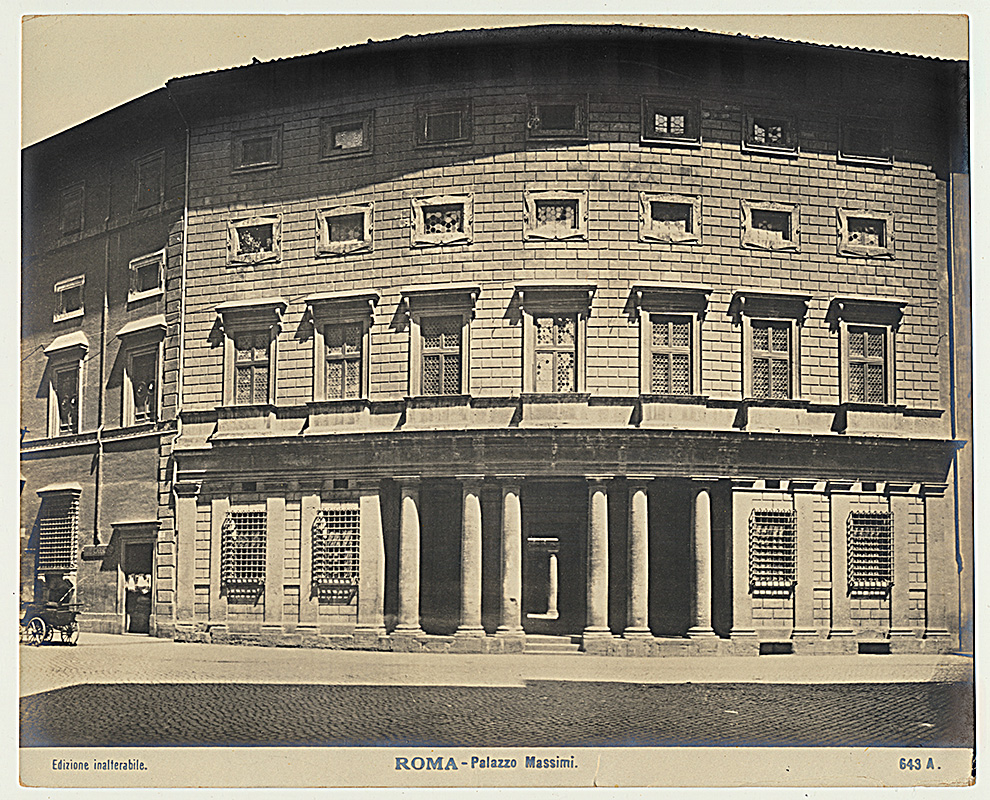 Palazzo Massimo alle Colonne, Roma. 1880 ca