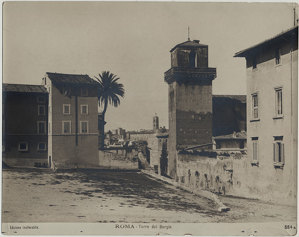 Torre dei Borgia, Roma. 1890 ca