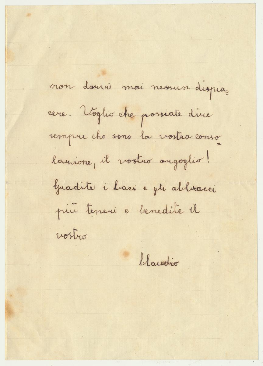 Claudio, Natale 1930