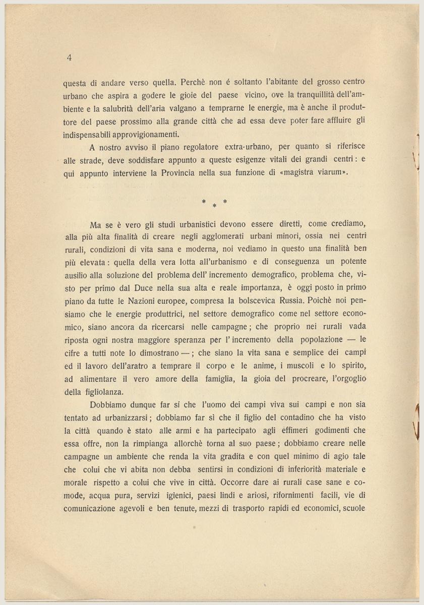 Congresso Nazionale di UrbanisticaLe Nuove Mete dell'Urbanistica. 1937 