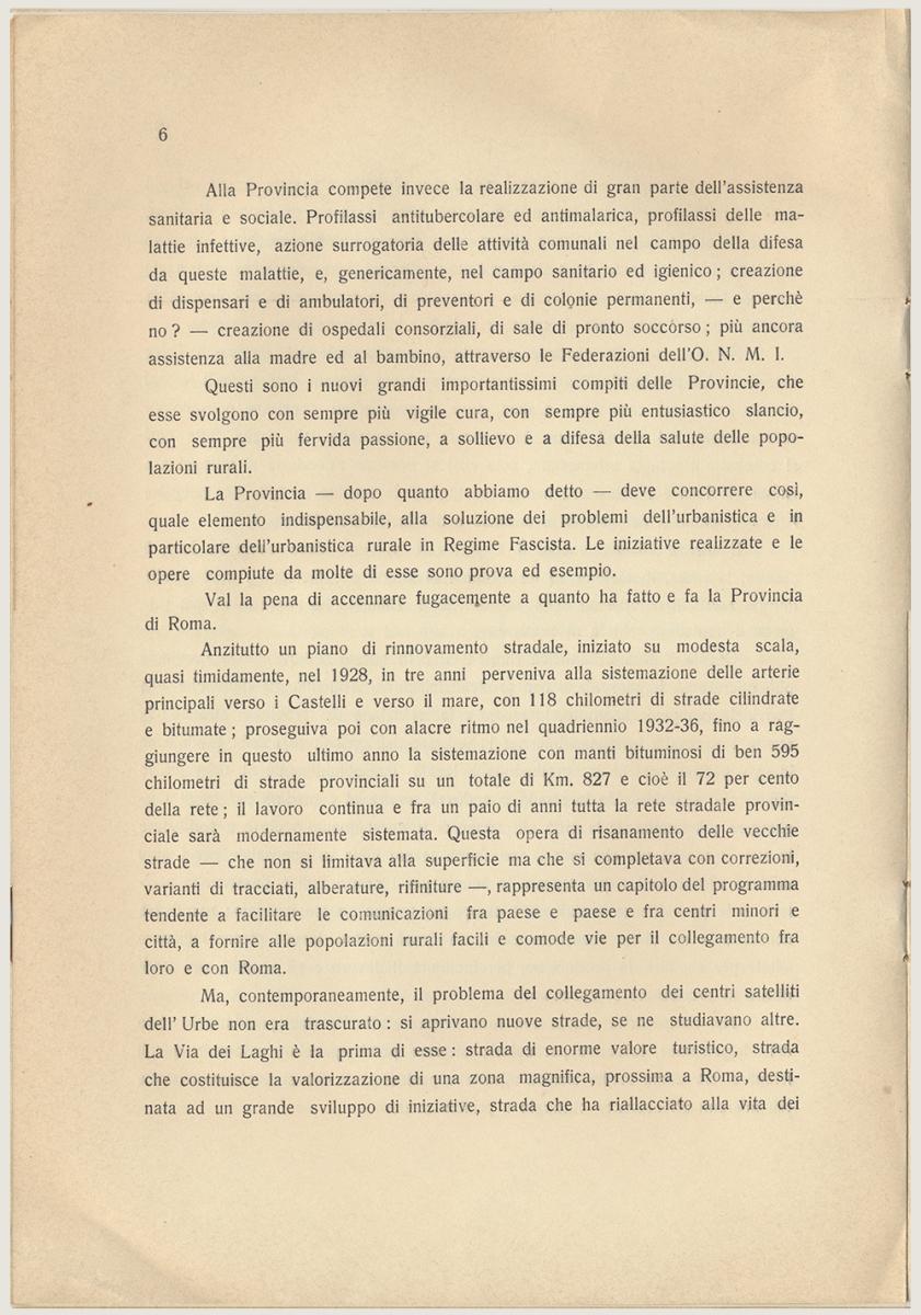 Congresso Nazionale di UrbanisticaLe Nuove Mete dell'Urbanistica. 1937 