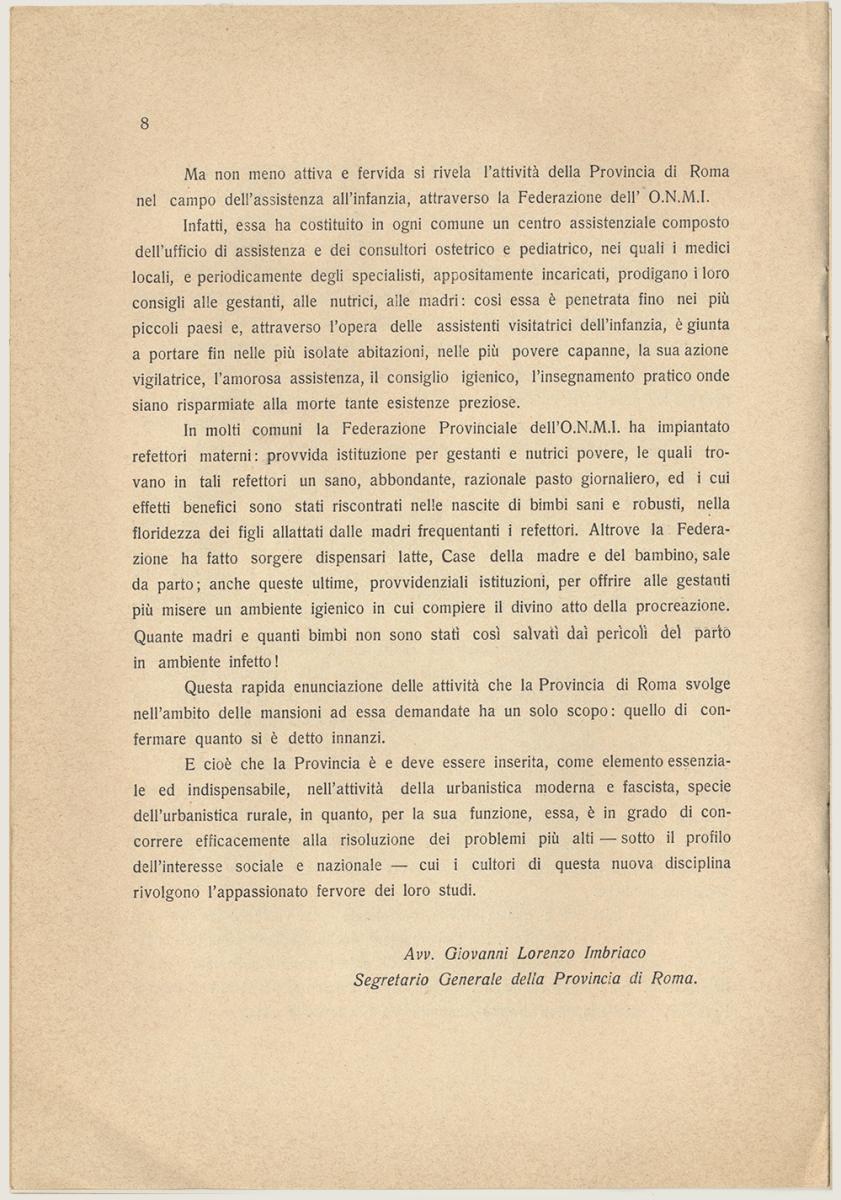 Congresso Nazionale di UrbanisticaLe Nuove Mete dell'Urbanistica. 1937 