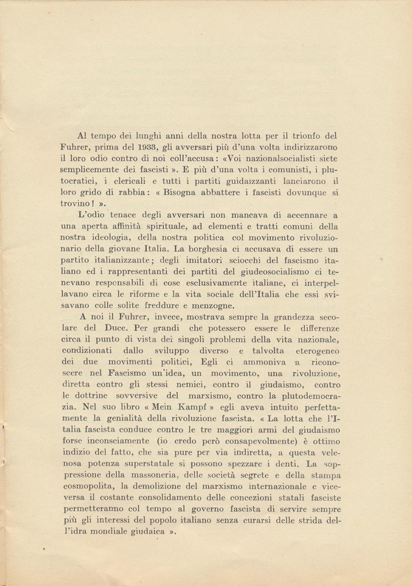 Elementi comuni nella storia Italiana e Germanica, 1940