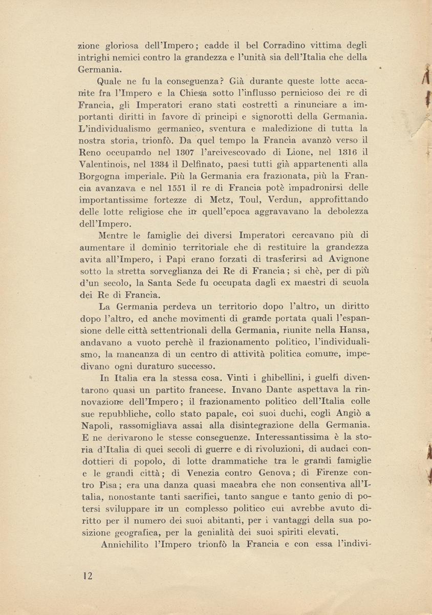 Elementi comuni nella storia Italiana e Germanica, 1940