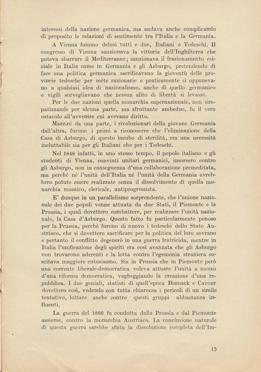 Elementi comuni nella storia Italiana e Germanica, 1940