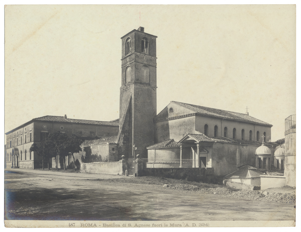 Basilica di Santa Agnese fuori le Mura. Roma, 1880 ca