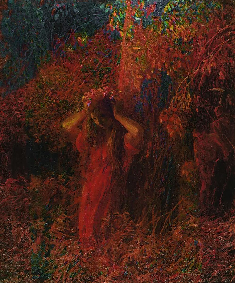 La ninfa rossa, Plinio Nomellini. 1904