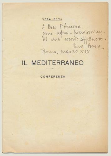 Vera Bova, Il Mediterraneo,1941